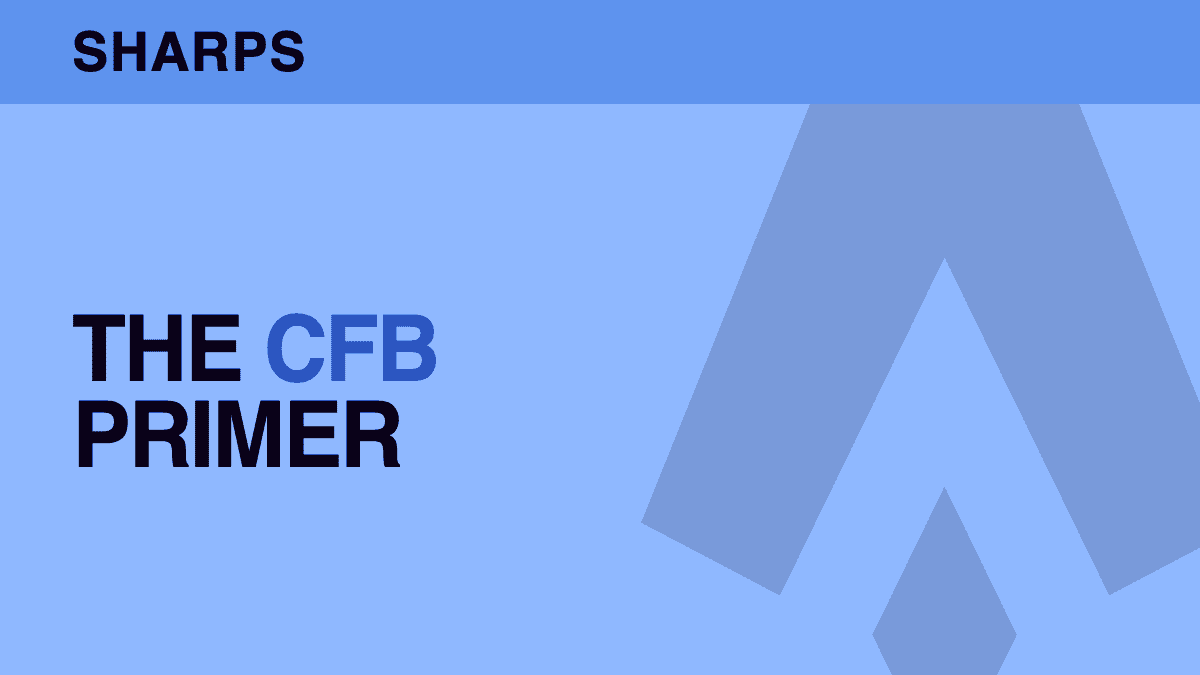CFB primer — angles the books are slow on