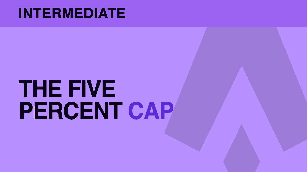 The 5% bankroll cap — Sharp's non-negotiable rule