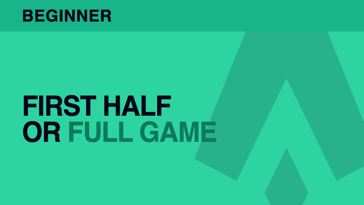 First-half vs full-game — same matchup, different market